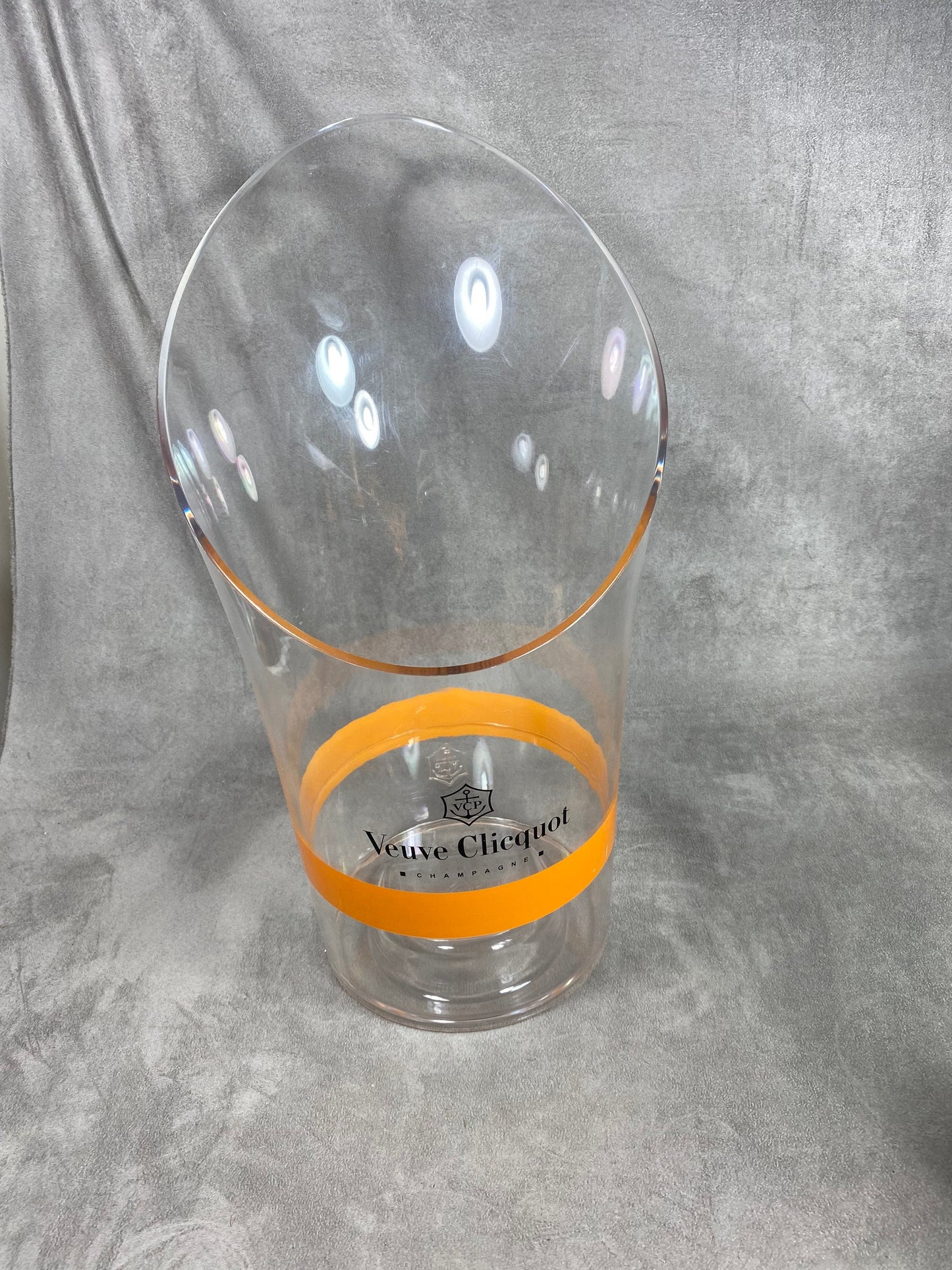 Veuve Clicquot transparent champagne bucket for Veuve Clicquot champagne bottle, French Champagne, Champagne Gift Made in France