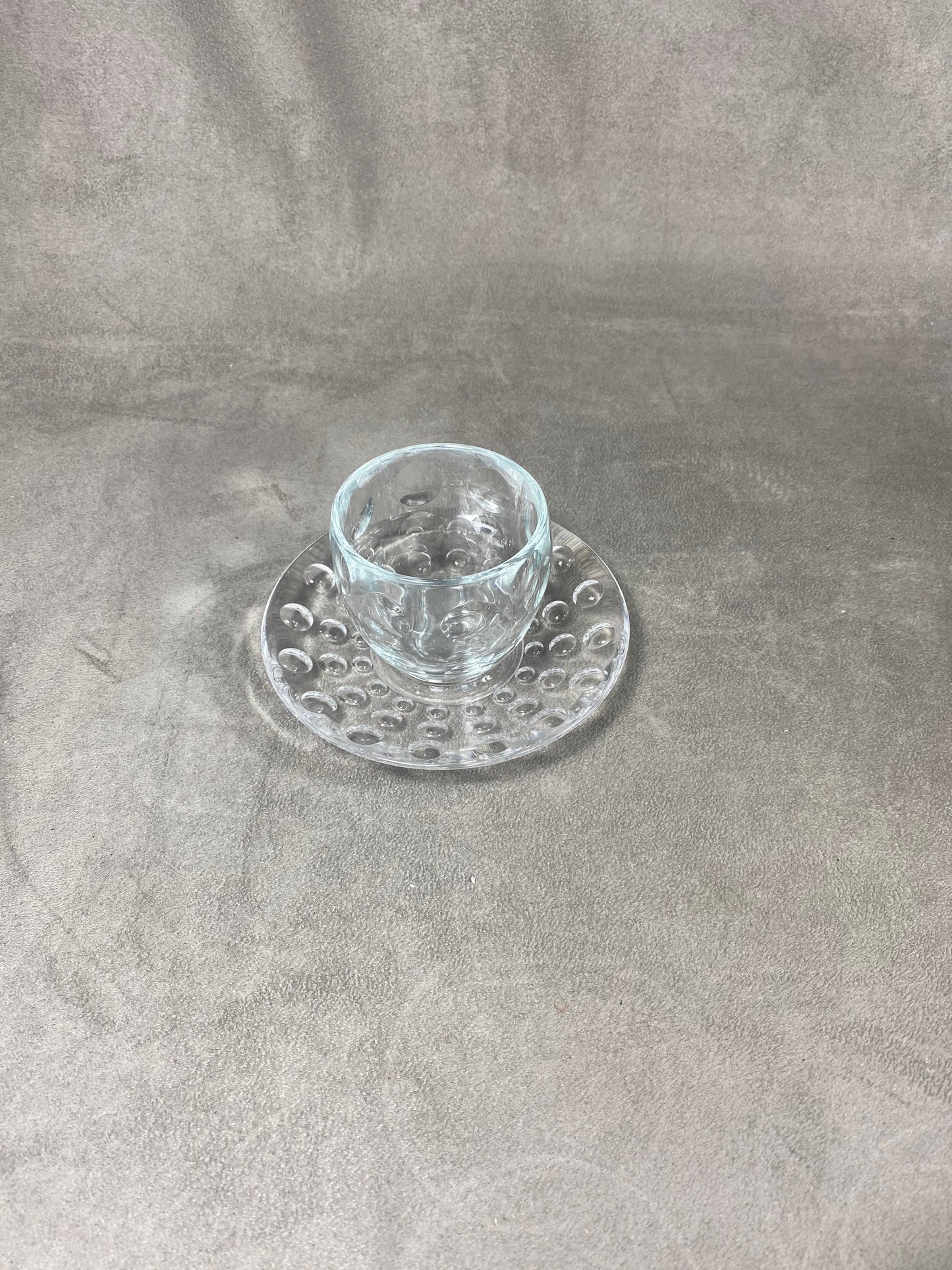 Guzzini Vintage transparent plastic mug designer Pio &amp; Tito Toso Year 1990