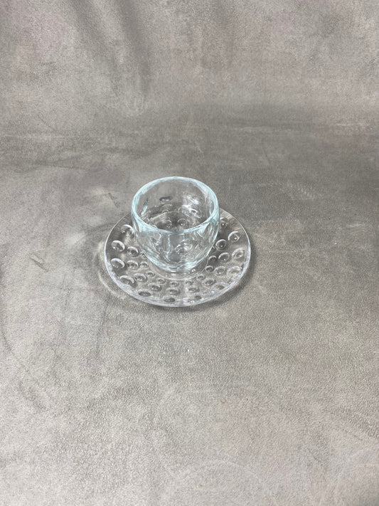 Guzzini Vintage transparent plastic mug designer Pio &amp; Tito Toso Year 1990