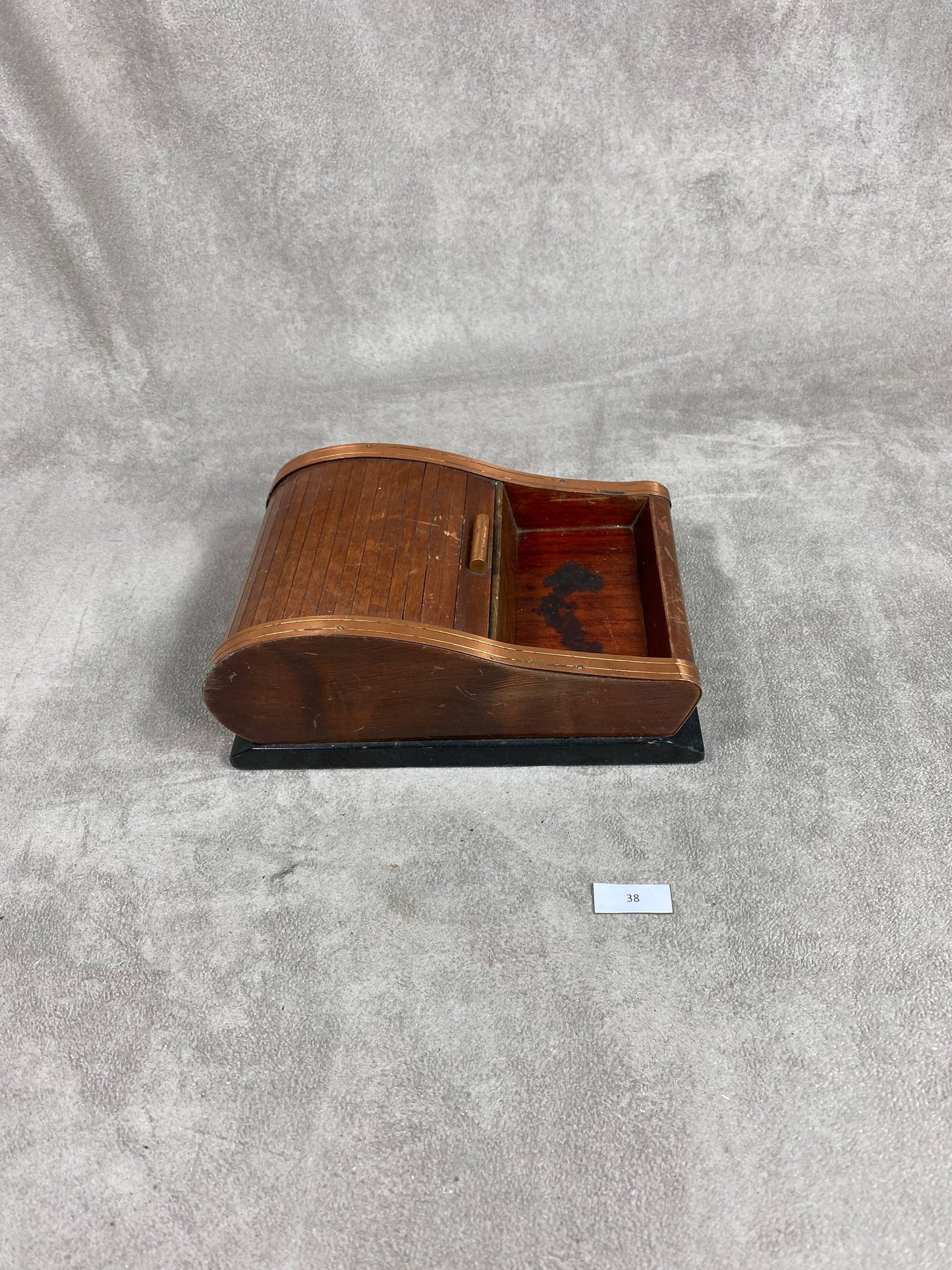 Vintage wooden cigarette box dispenser Made in France