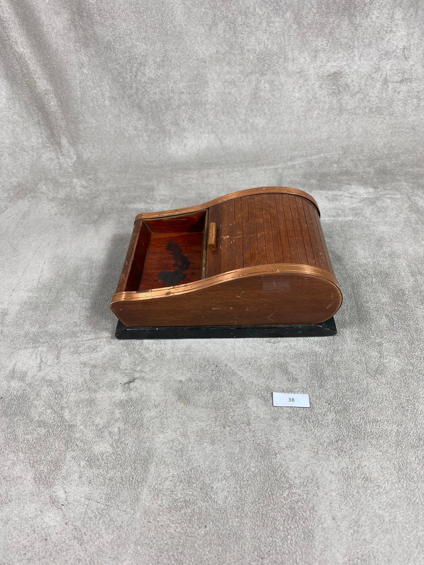 Vintage wooden cigarette box dispenser Made in France