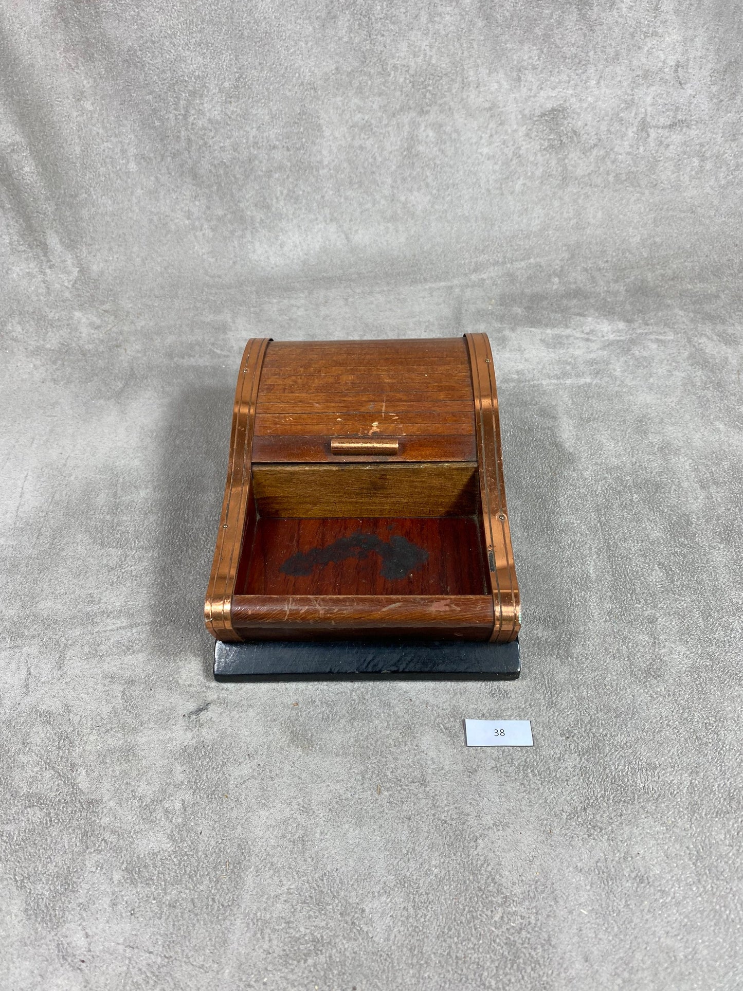 Vintage wooden cigarette box dispenser Made in France