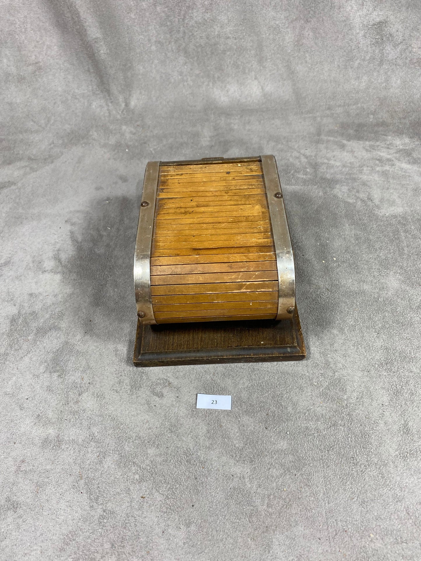 RARE Vintage wooden cigarette box dispenser from Vichy in France Made in France