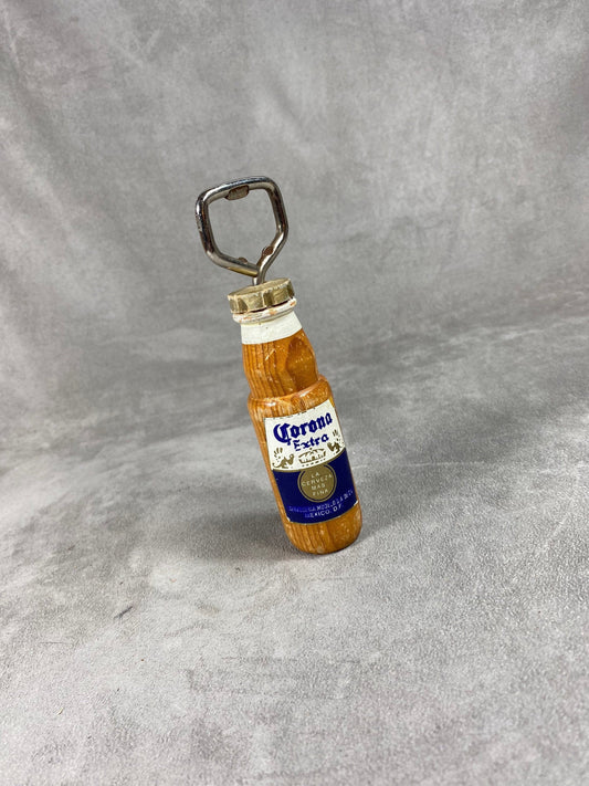 Corona Extra Vintage Metal and Wood Bottle Opener Advertising Item Barware 1980s