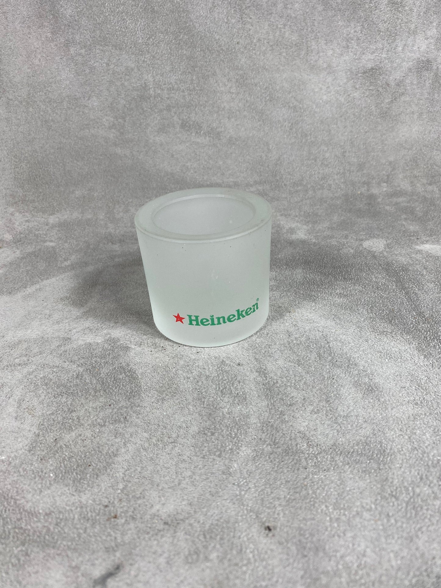 Vintage 1960s Heineken Glass Tealight Candle Holder