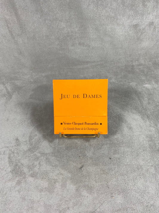 VERY RARE Veuve Clicquot  jeu de dames de voyage en bois et plastique  vintage Made in France Années 1970