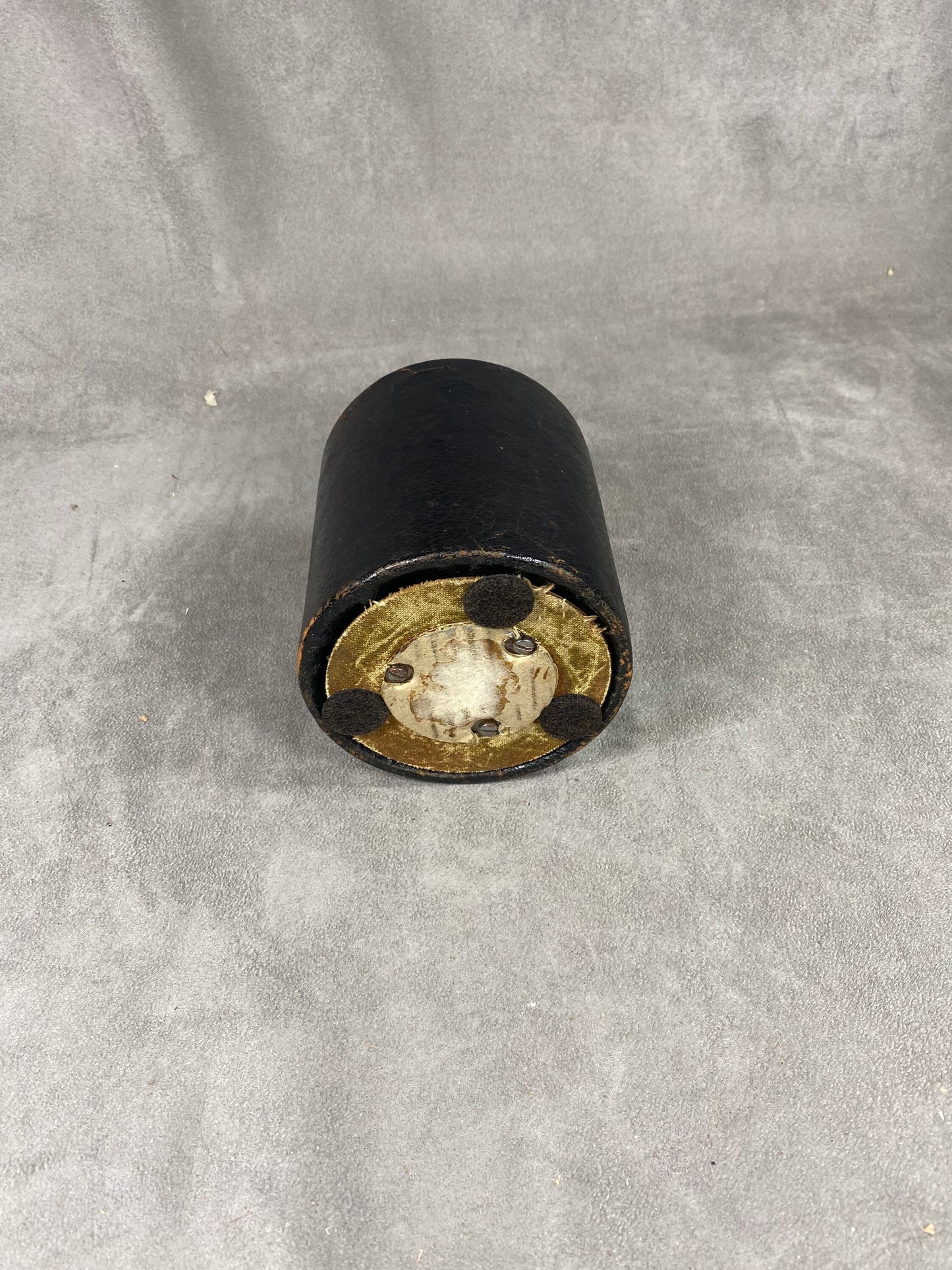 Vintage Brass and Leather Cigarette Dispenser Circa 1930