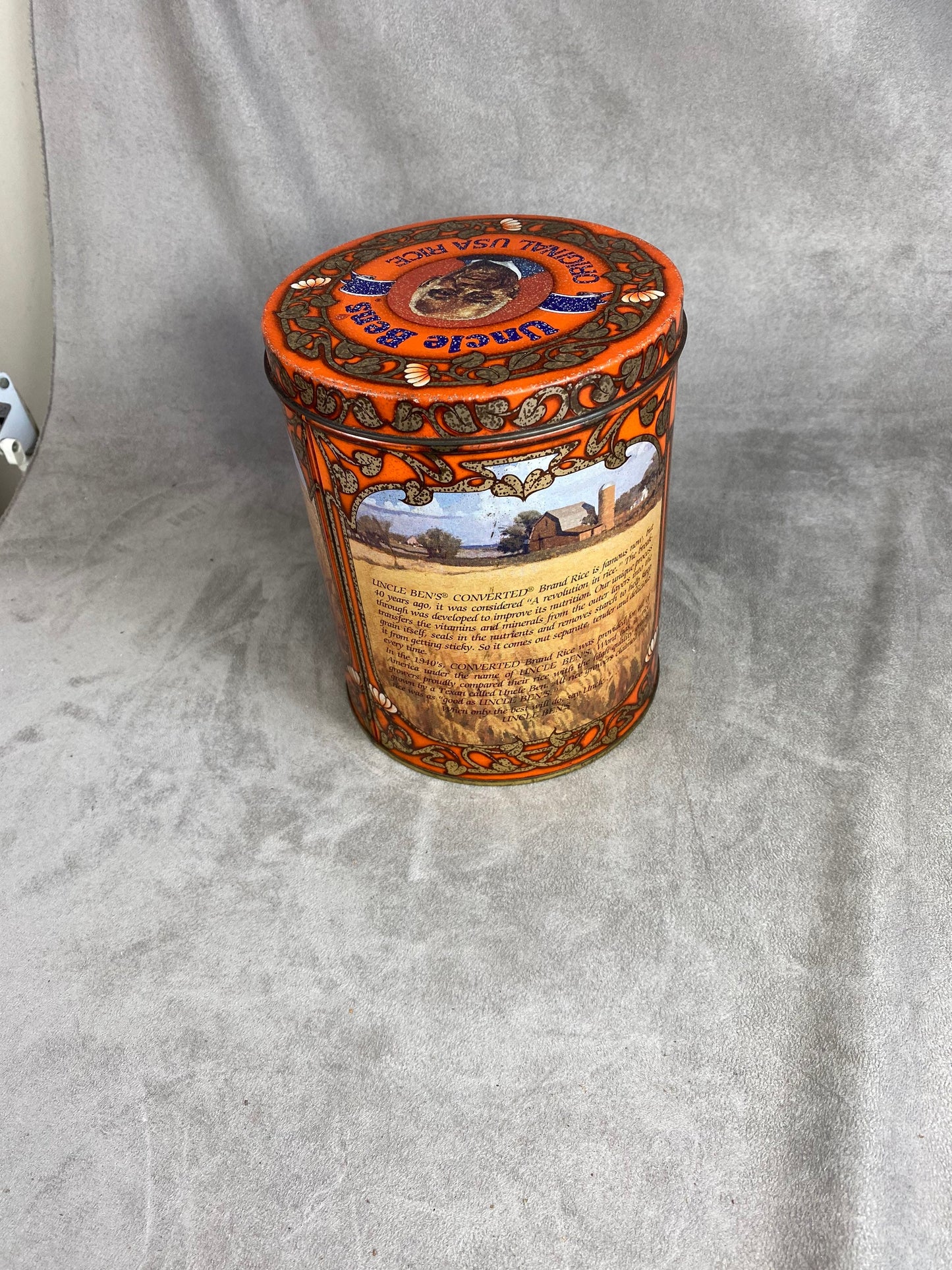 Boite vintage en tôle Uncle Bens, Made in France, Vintage 1970