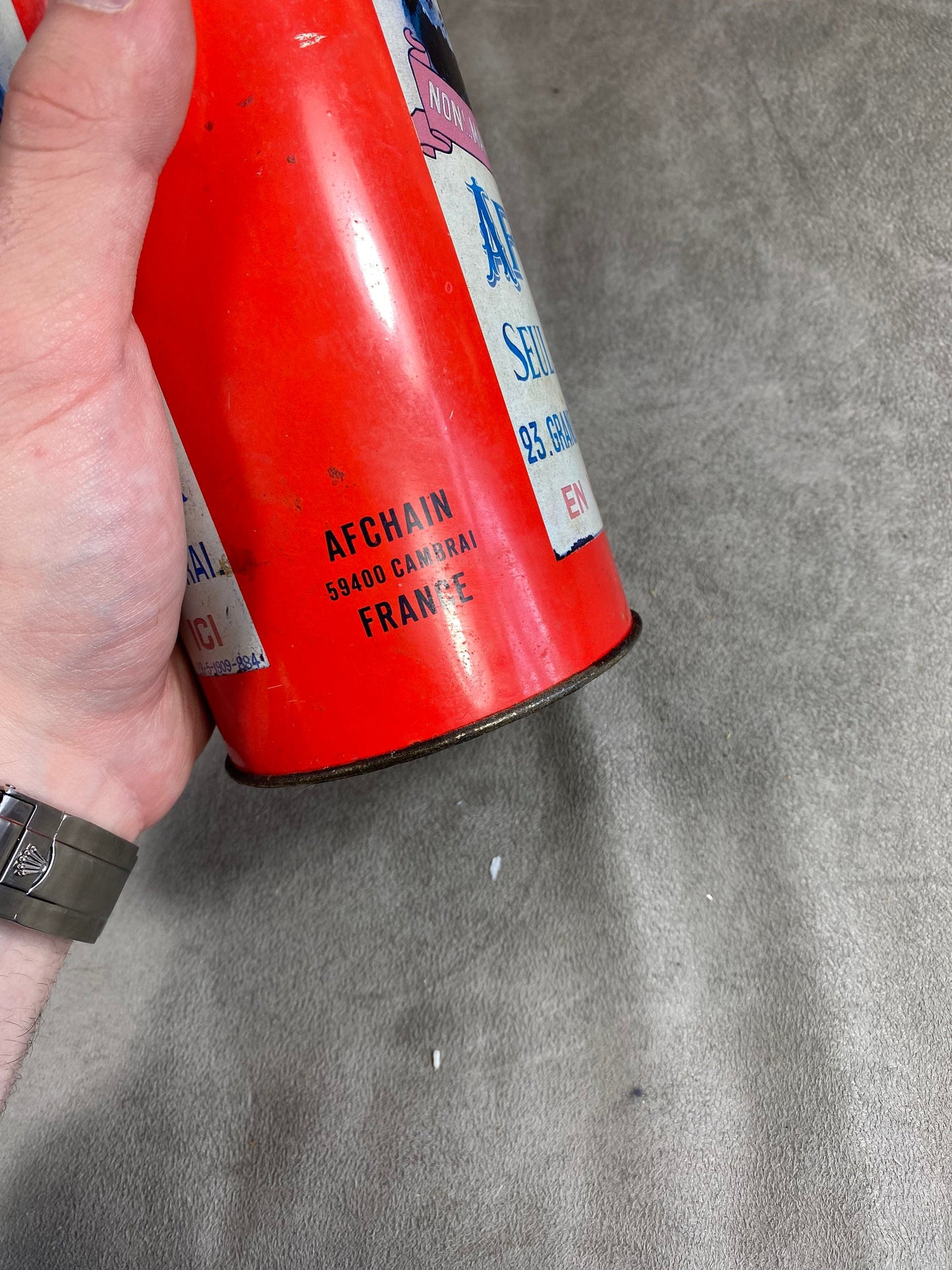 Metal box, Bêtises de Cambrai, Afchain, Made in France, Vintage 1980