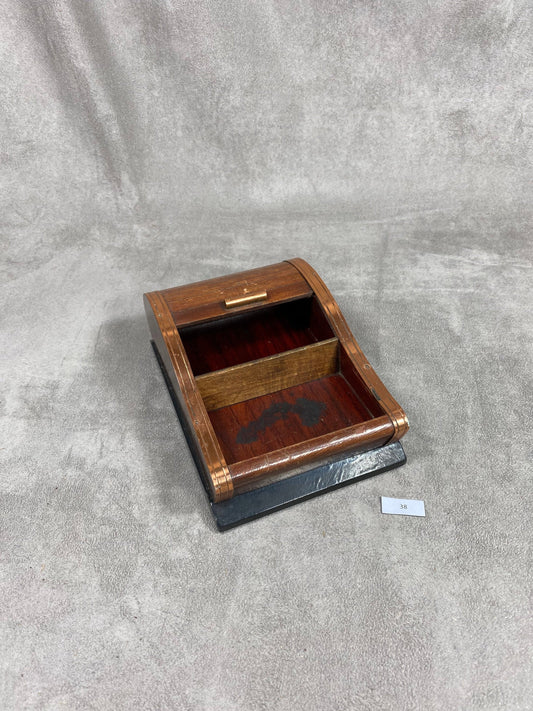 Vintage wooden cigarette box dispenser Made in France