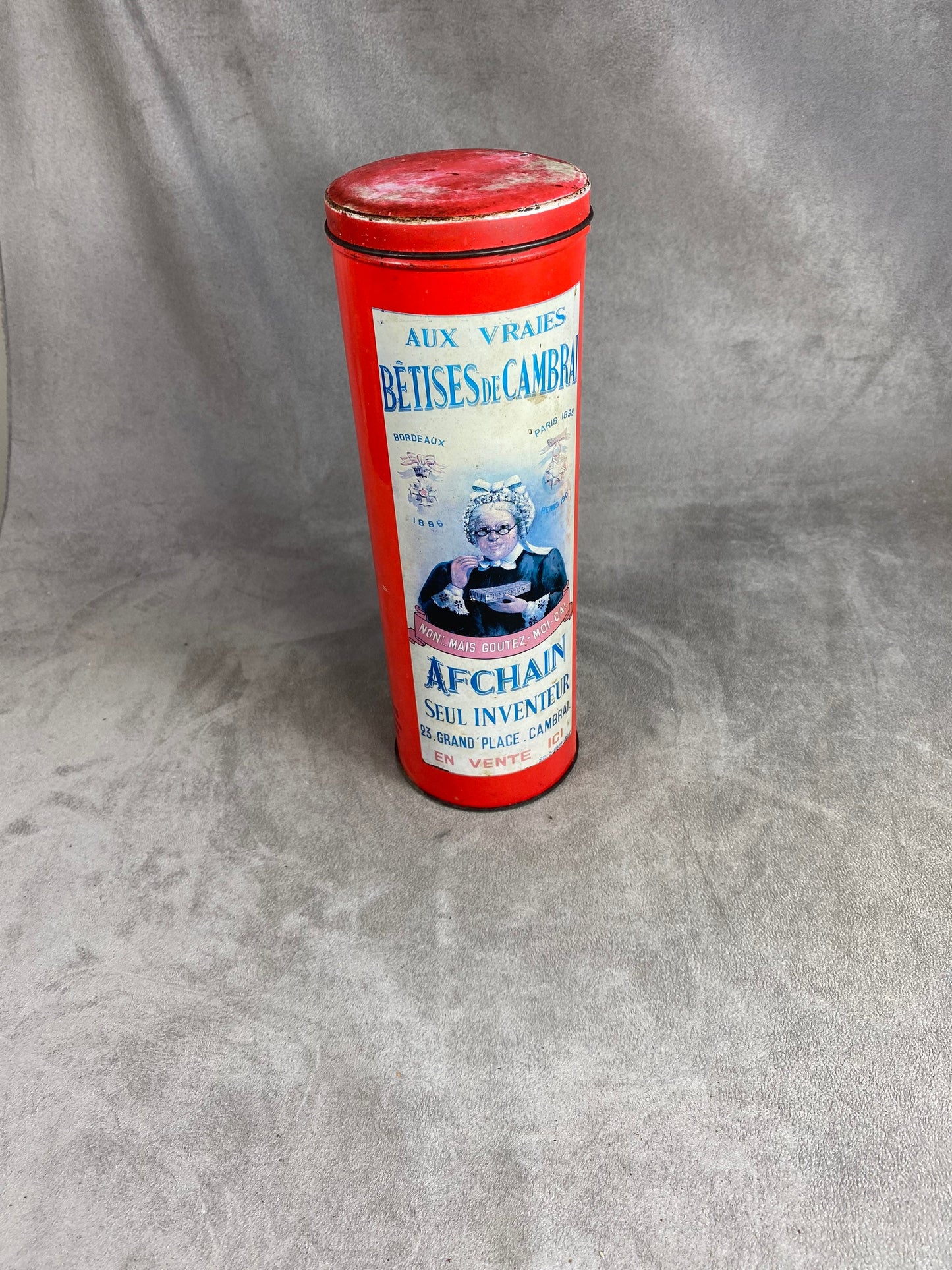 Metal box, Bêtises de Cambrai, Afchain, Made in France, Vintage 1980
