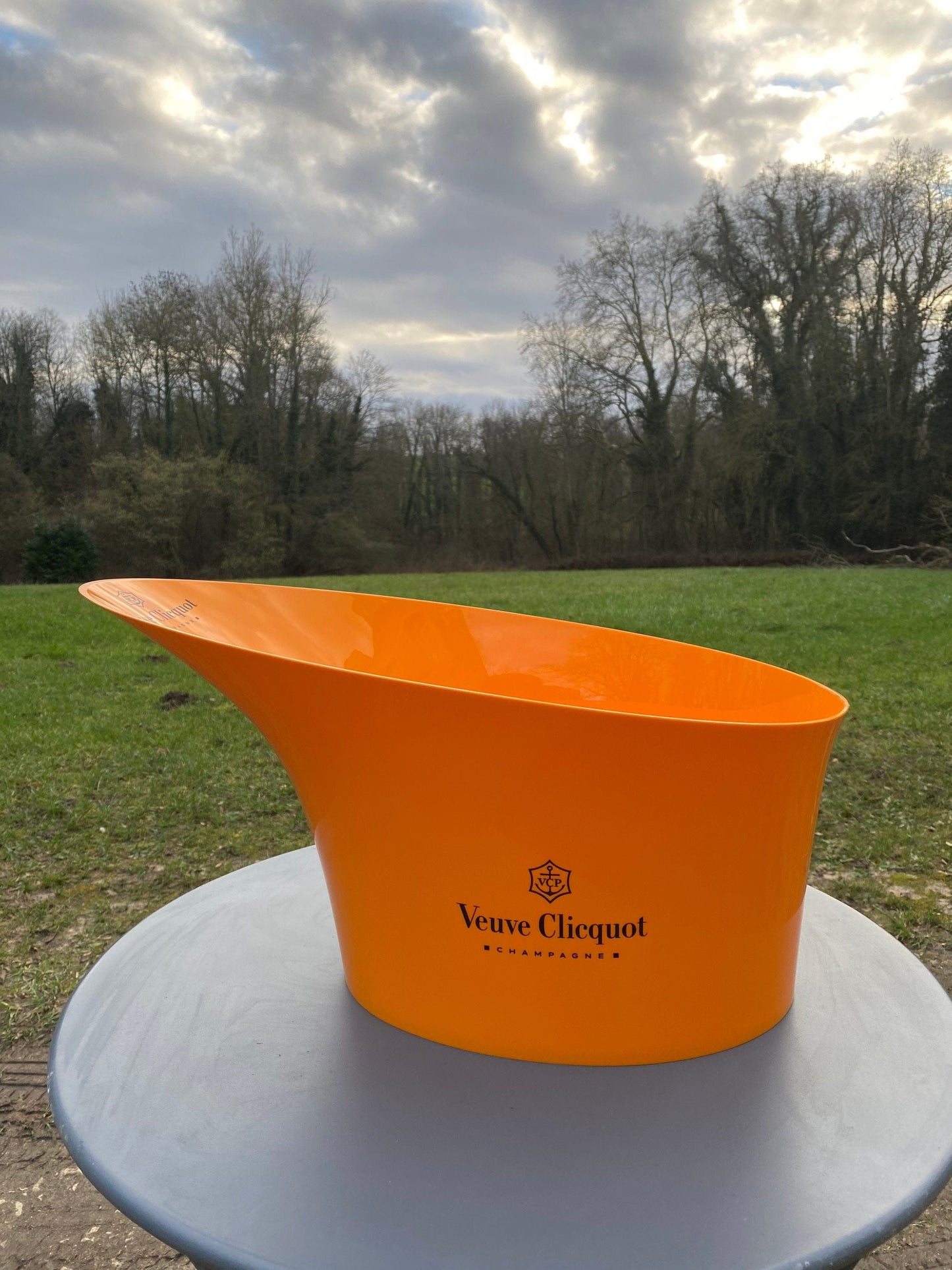 RARE Veuve Clicquot Grande vasque à champagne pour bouteille de champagne Veuve Clicquot, Champagne , Cadeau Champagne Made in France