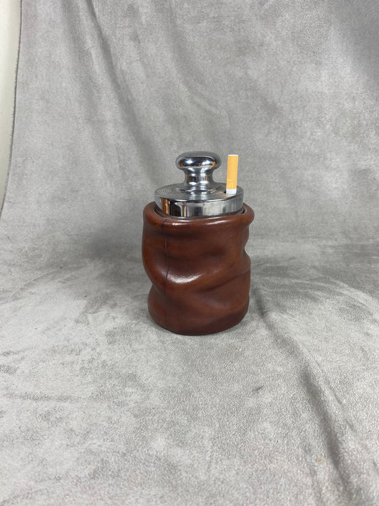 Vintage metal and leather cigarette dispenser Nova tecno Made in Italy Circa 1960