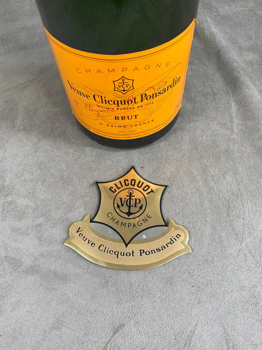 SELTENER Vintage Veuve Clicquot Magnet 1950er Jahre Veuve Clicquot Ponsardin