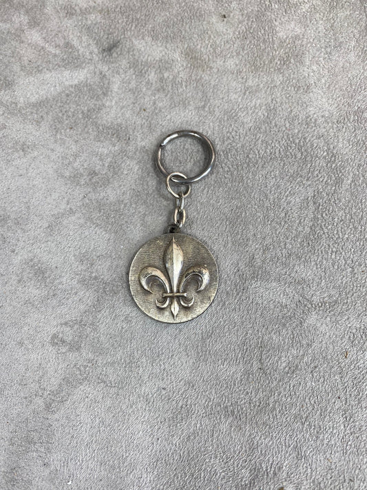Pommery&amp;Greno metal key ring Made in France 1960s