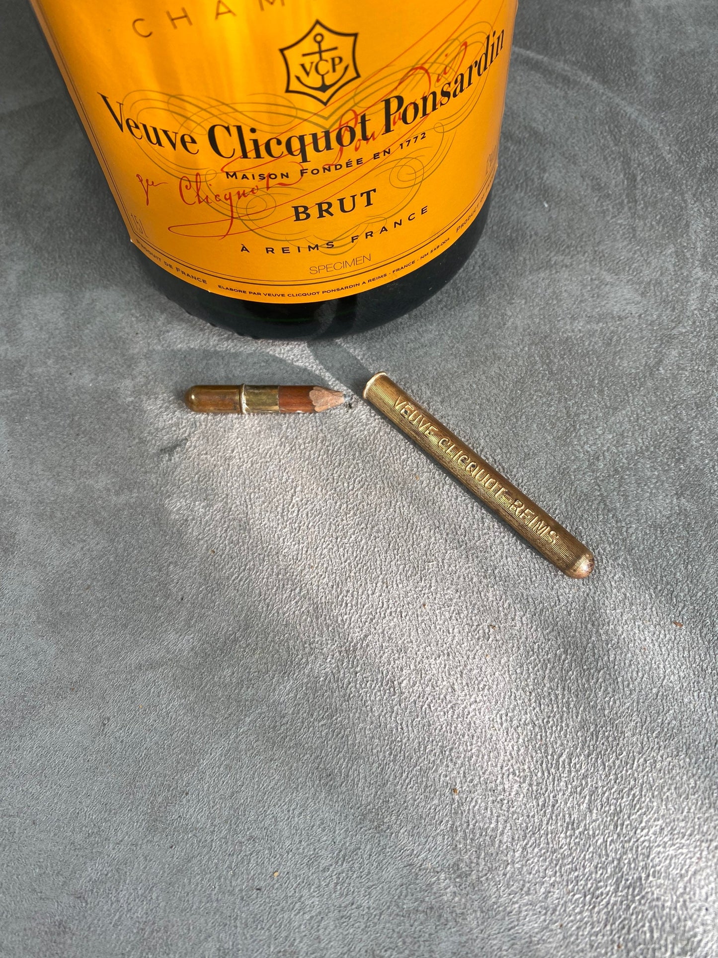 SEHR SELTENER Veuve Clicquot Metallbleistift aus den 1950er Jahren