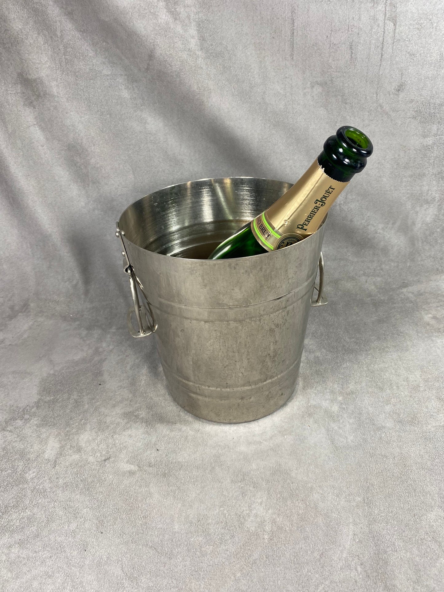 RARE Perrier-Jouët Silver-Plated Champagne Bucket Mellerio for Perrier-Jouët 1940s