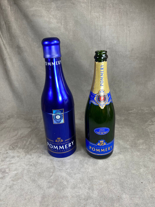Etui à bouteille en aluminium pour bouteille de champagne Pommery