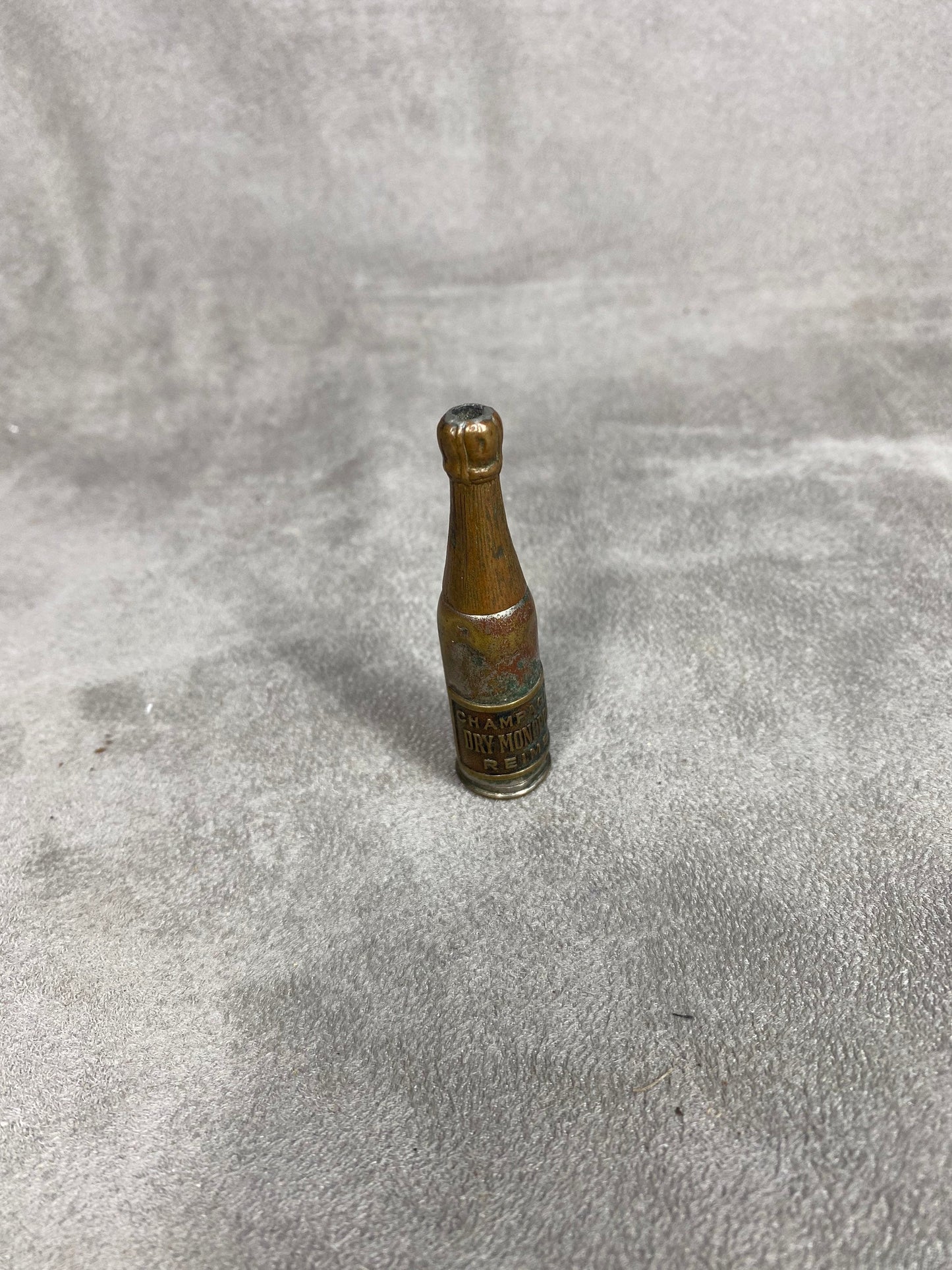 RARE Porte mine vintage Heidsieck & Co Dry Monopole en métal Années 1940