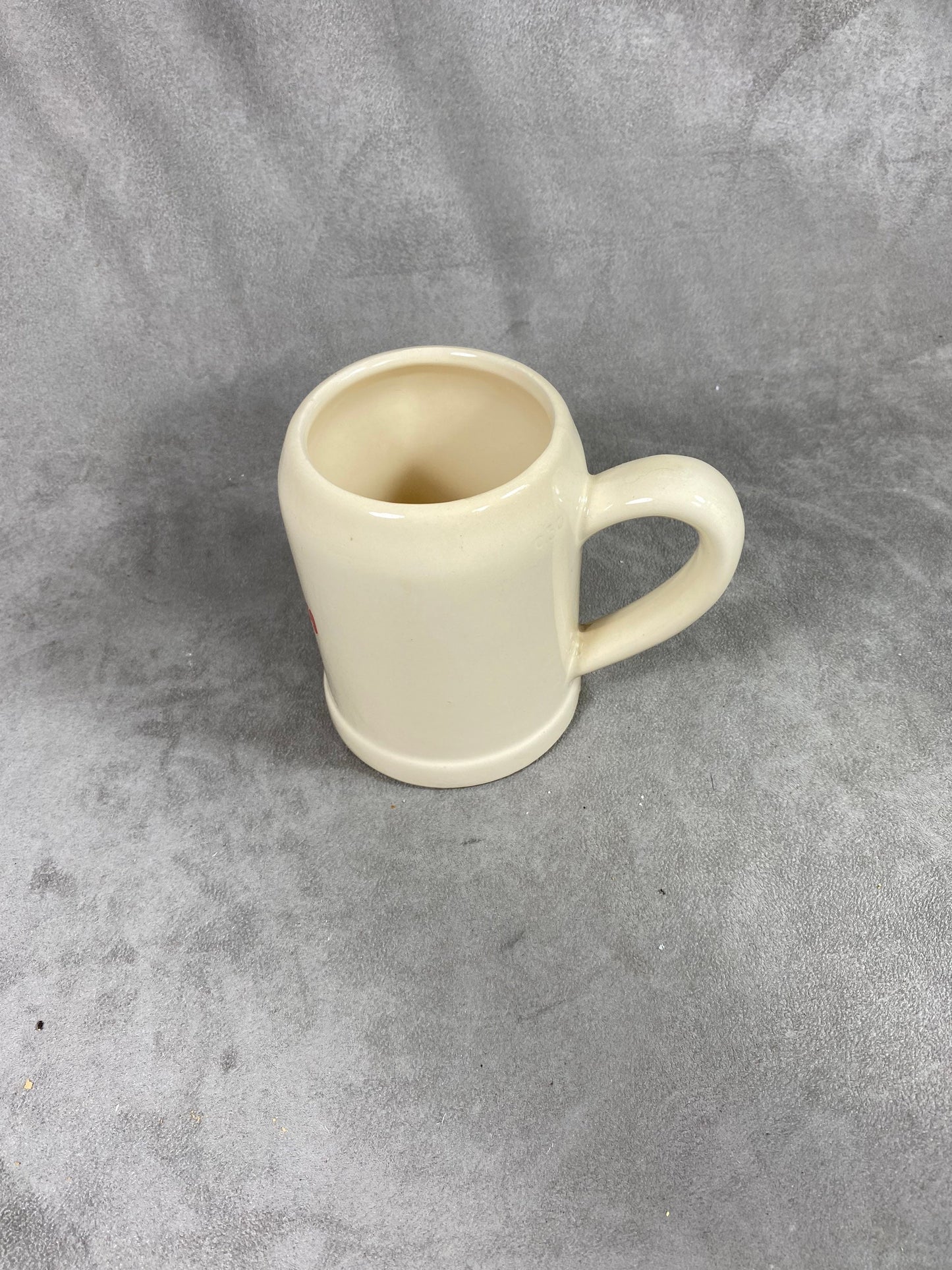 Vintage ceramic Kronenbourg beer mug Made in Belgium