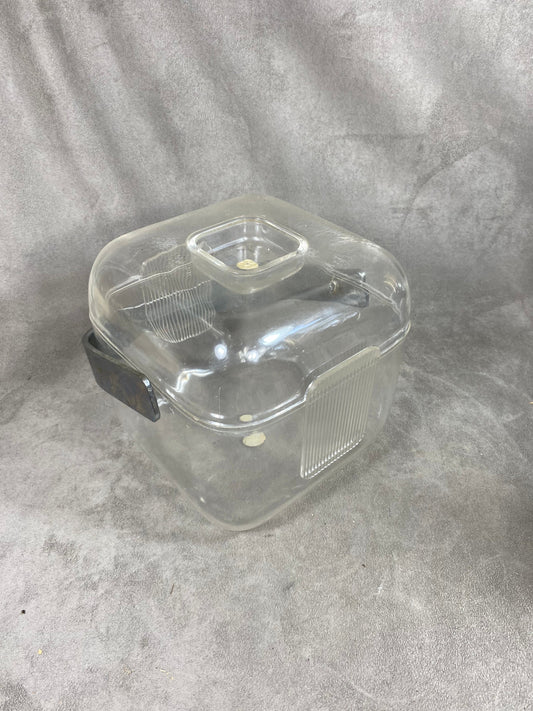 Guzzini Seau à glace en plastique transparent vintage made in France   Année 1970