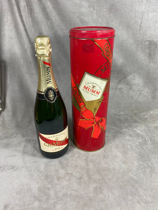 Vintage Mumm Cordon Rouge Champagne Box Made in France