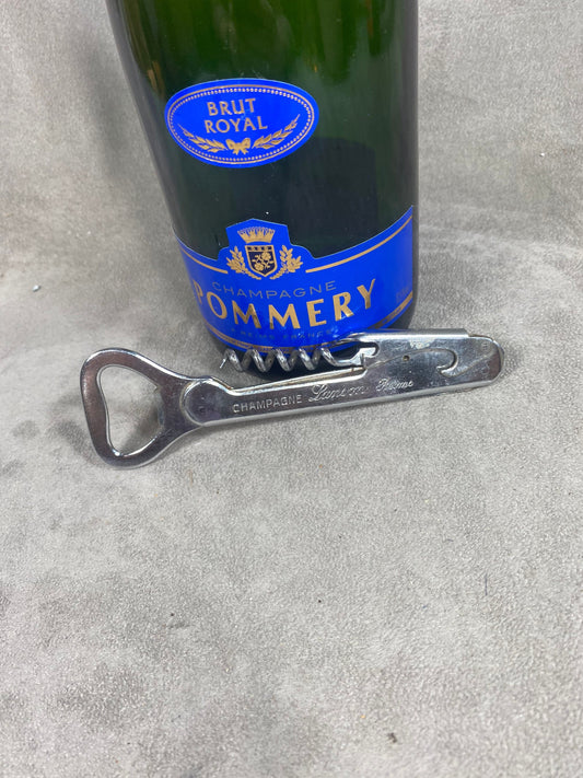 Lanson champagne Décapsuleur, Tire-bouchon en acier vintage Made in France, Wine Collectors, French Wine