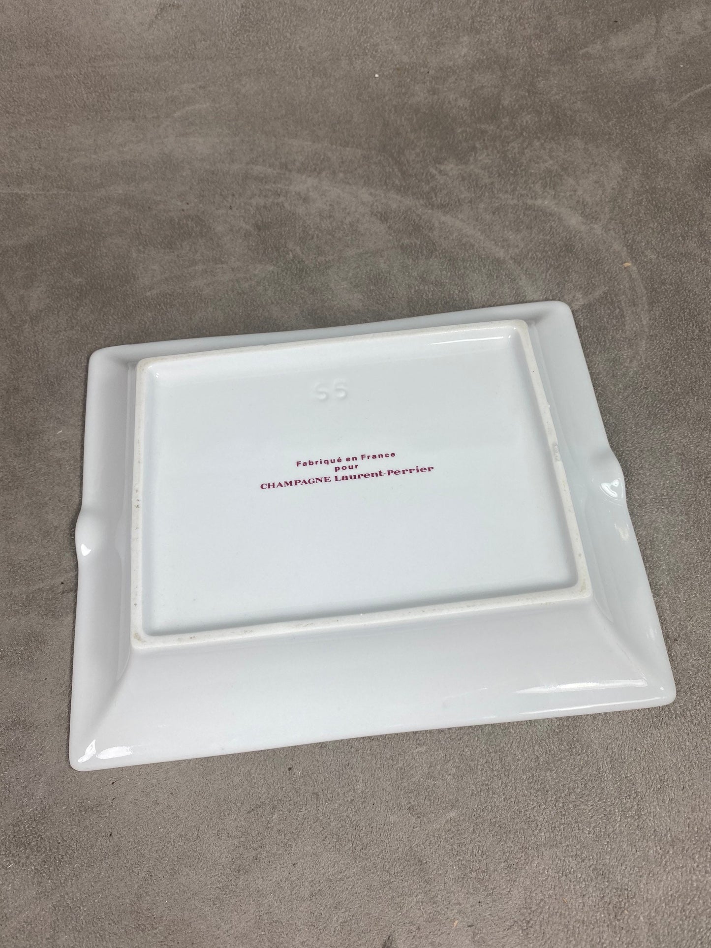 RARE Laurent-Perrier champagne ashtray in vintage porcelain Made in France