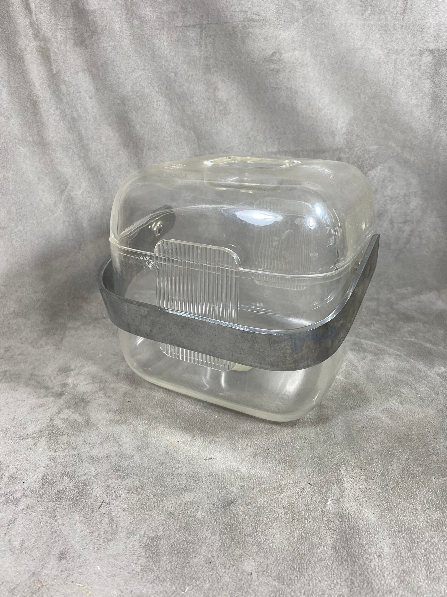 Guzzini Seau à glace en plastique transparent vintage made in France   Année 1970