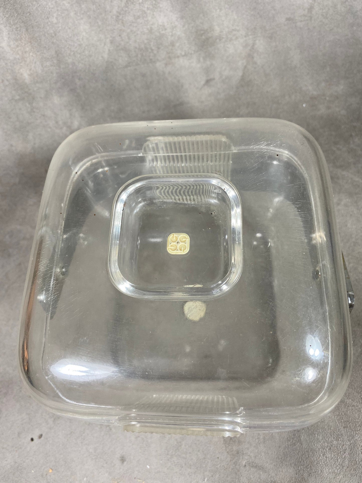 Guzzini Seau à glace en plastique transparent vintage made in France   Année 1970