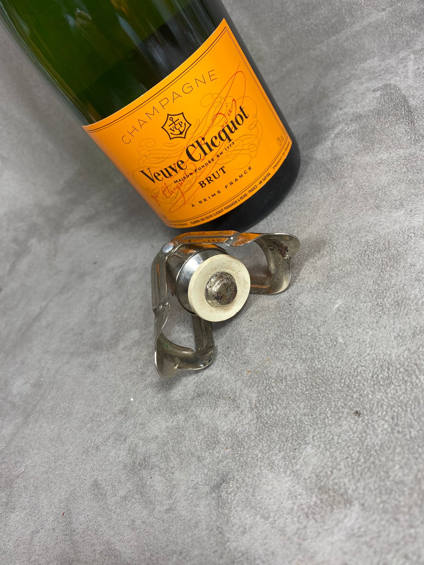 Stopper for opened champagne bottle 1950s Veuve Clicquot Ponsardin