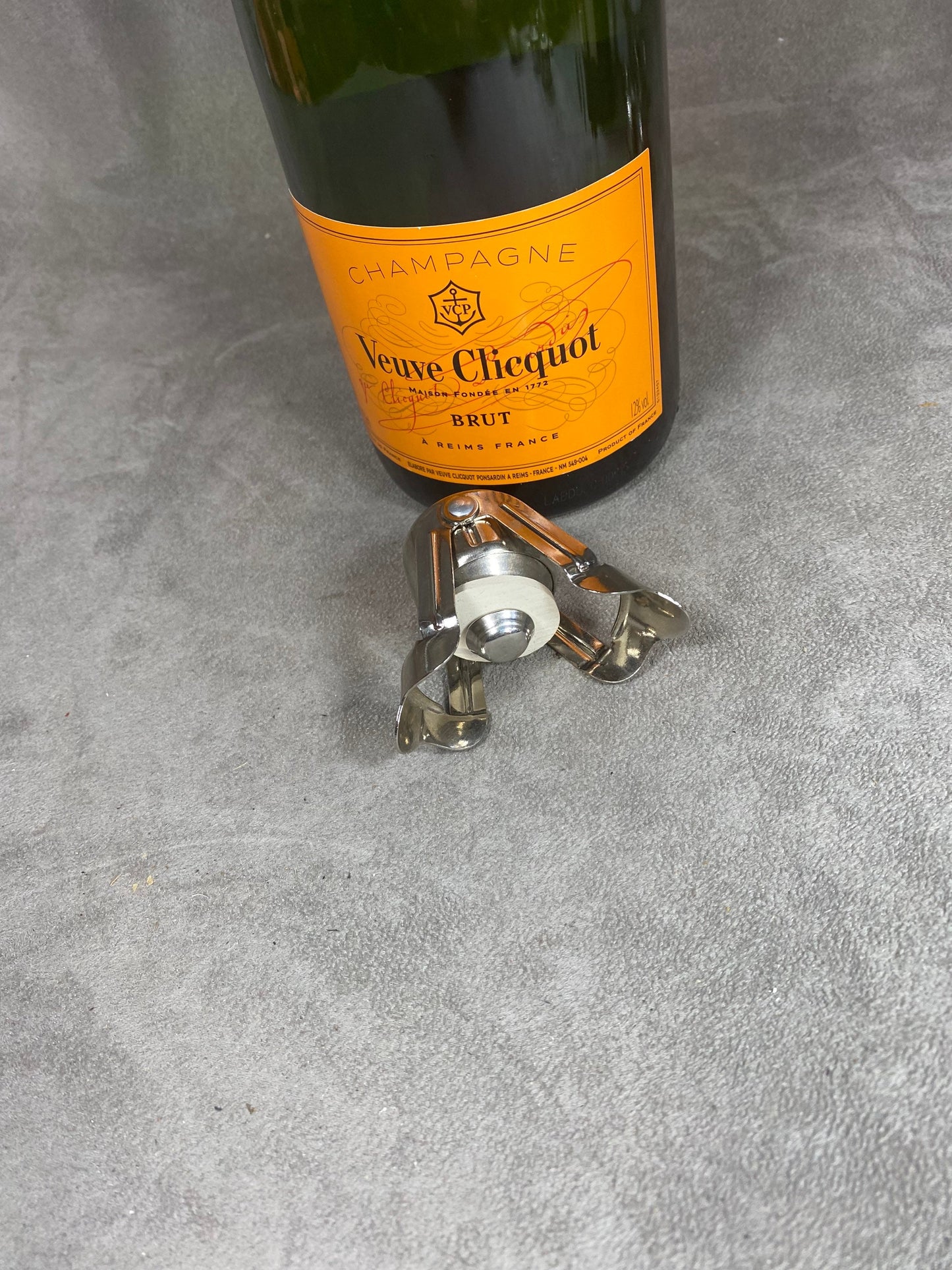 Stopper for opened champagne bottle 1950s Veuve Clicquot Ponsardin La Grande Dame