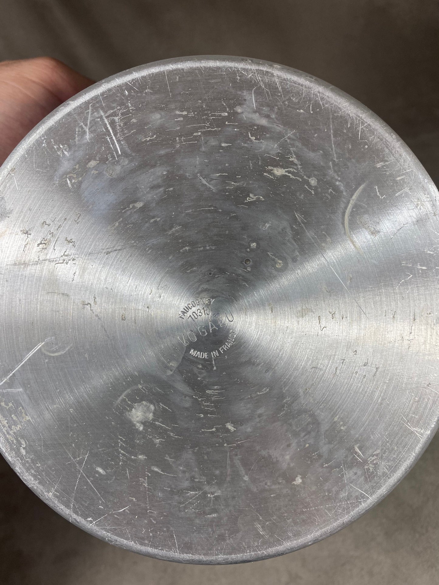 Seau à champagne Pommery POP en aluminium vintage Made in France