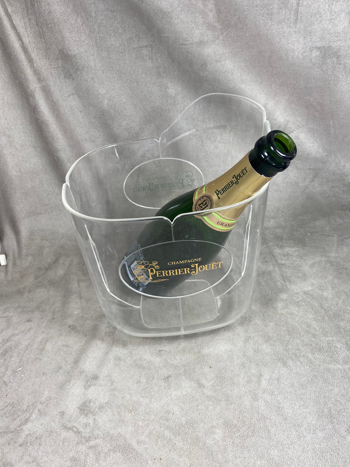 RARE Perrier-Jouët Clear Plastic Champagne Bucket Perrier-Jouët 1990s