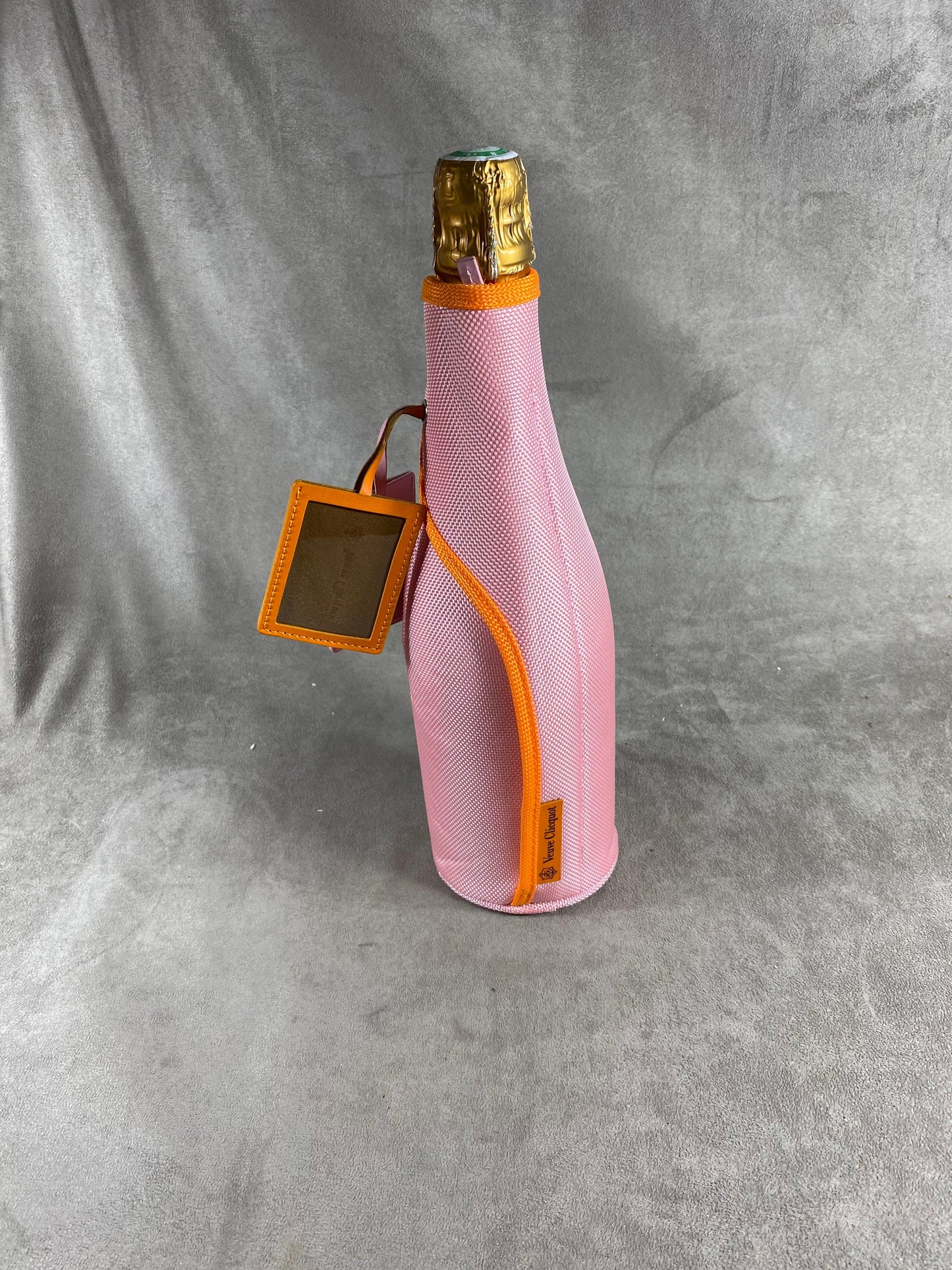 Etui isotherme champagne Veuve Clicquot etui de bouteille rafraichisseur de bouteille orange Veuve Clicquot vintage made in France