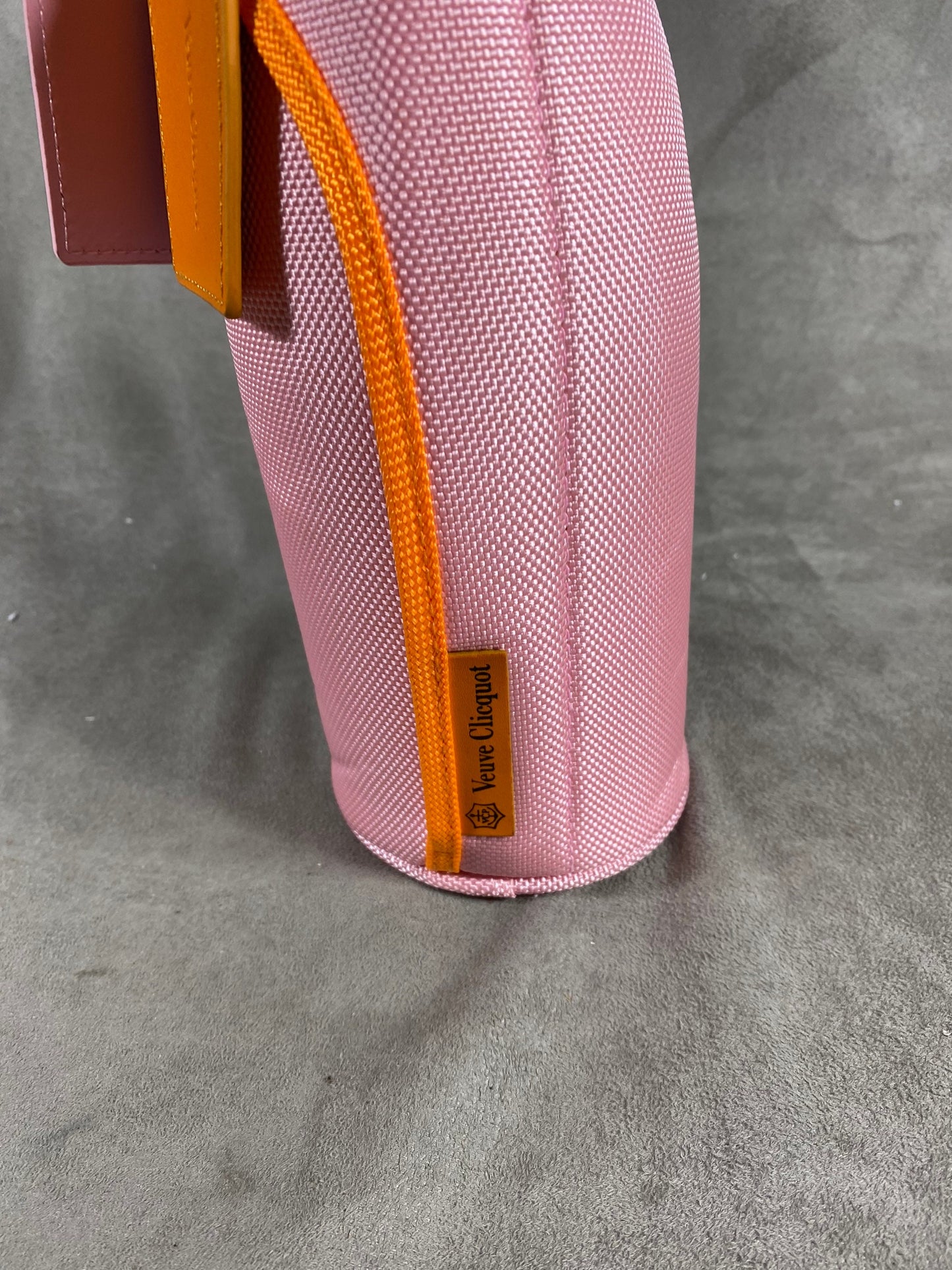 Etui isotherme champagne Veuve Clicquot etui de bouteille rafraichisseur de bouteille orange Veuve Clicquot vintage made in France