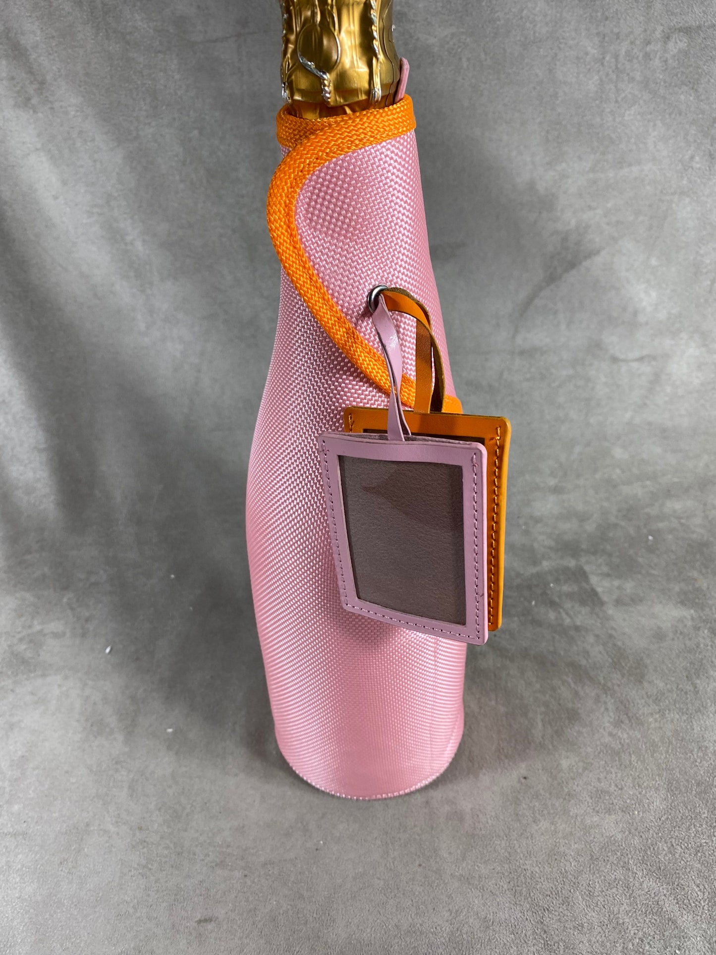 Etui isotherme champagne Veuve Clicquot etui de bouteille rafraichisseur de bouteille orange Veuve Clicquot vintage made in France