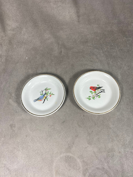 Lot de 2 cendrier vintage en porcelaine champagne Victor Clicquot Cadeau Champagne Made in France