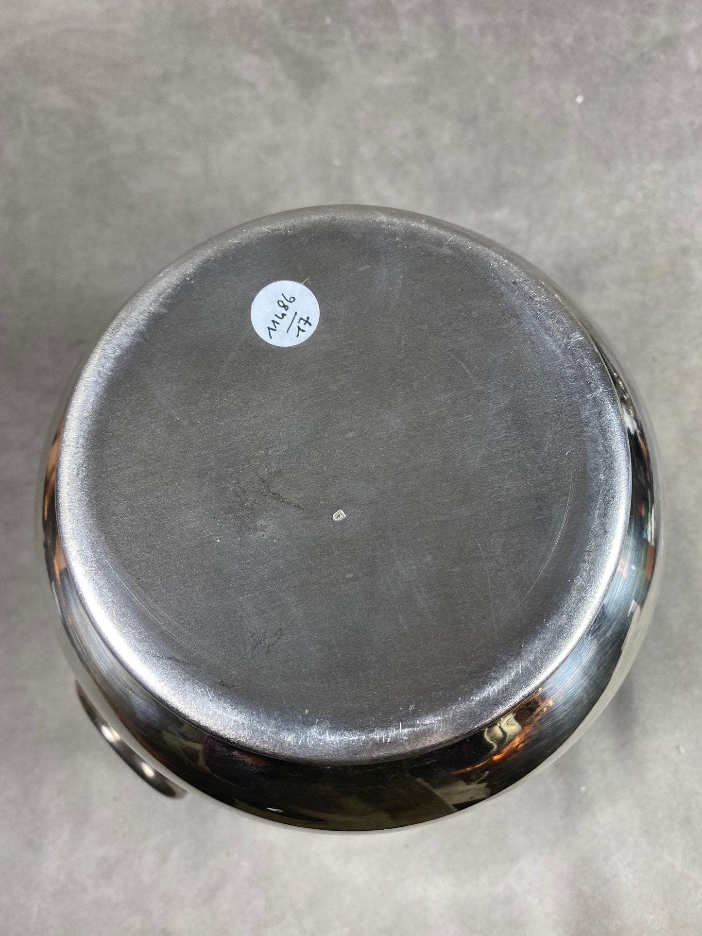 VERY RARE Veuve Clicquot Magnificent silver metal bucket for champagne bottle Champagne Made in France