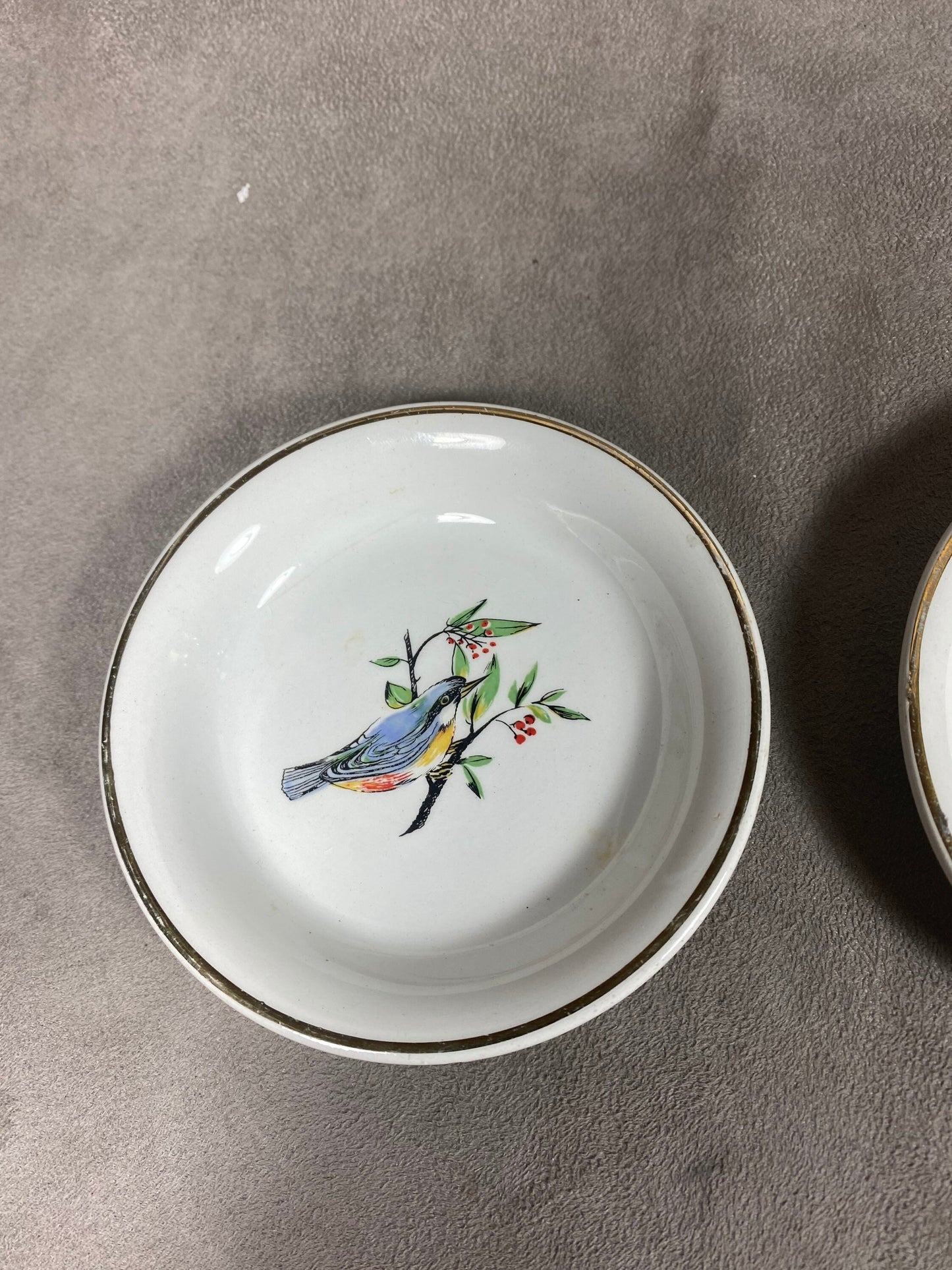 Lot de 2 cendrier vintage en porcelaine champagne Victor Clicquot Cadeau Champagne Made in France