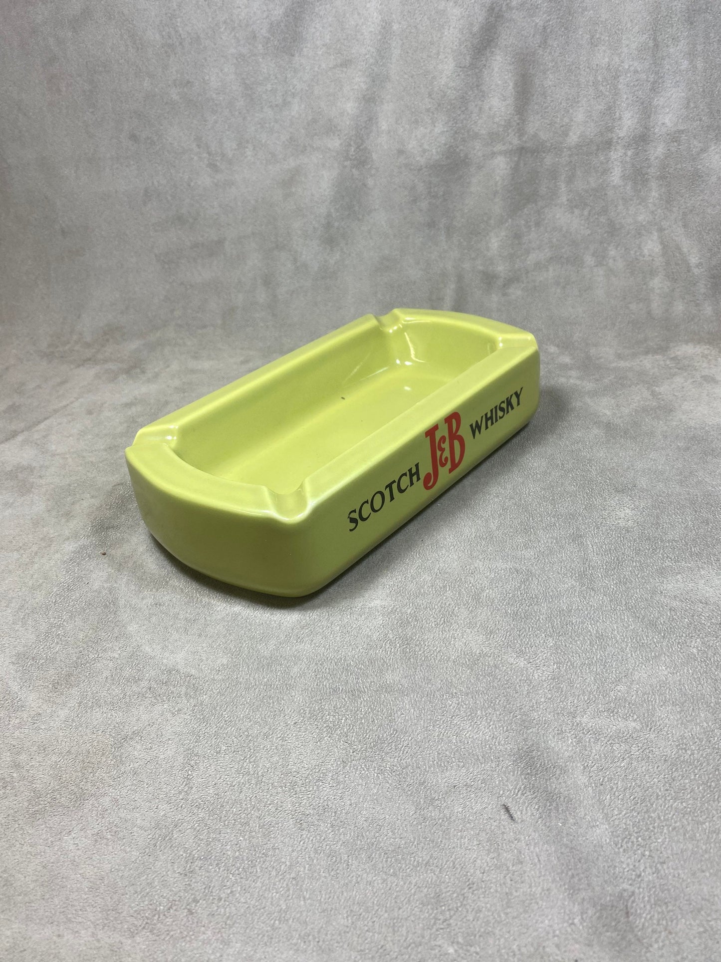 J&amp;B whisky ashtray in green ceramic France vintage Scotch Whisky