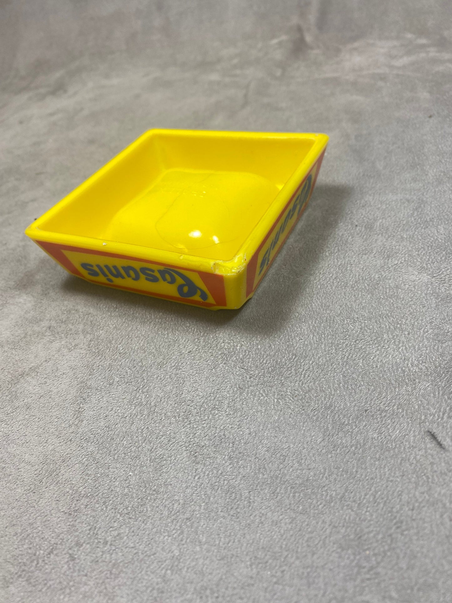 Casanis bar ashtray vintage yellow glass advertising ashtray Vintage 1960