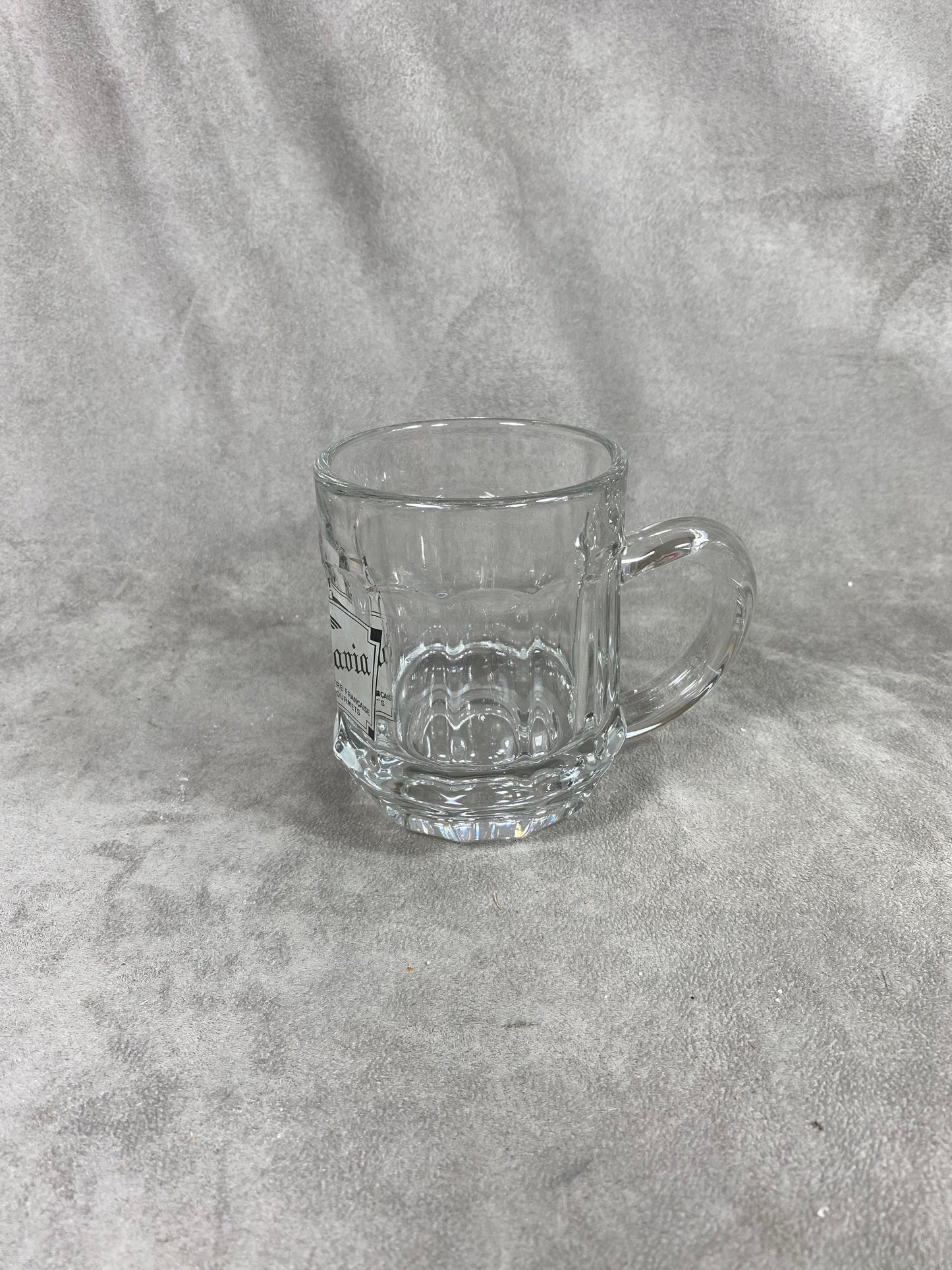 La Slavia vintage glass beer mug Made in France