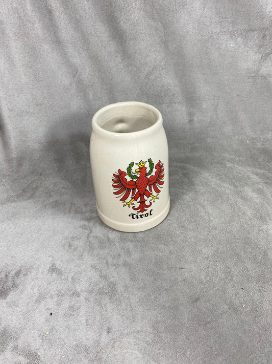 Vintage ceramic Tirol beer mug Made in Belgium