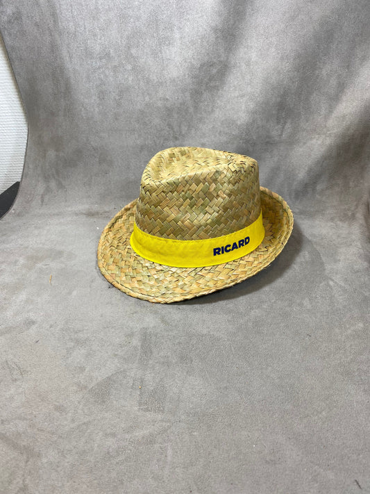 Chapeau de paille Ricard vintage