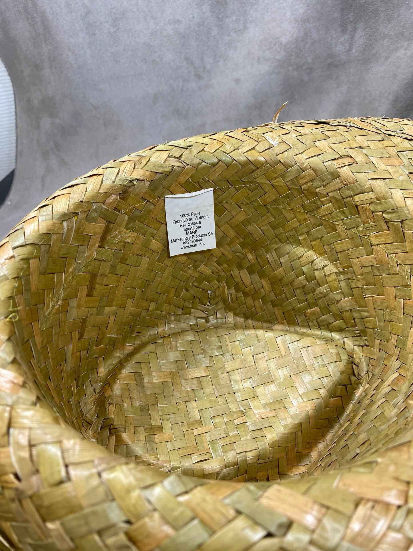 Chapeau de paille Ricard vintage