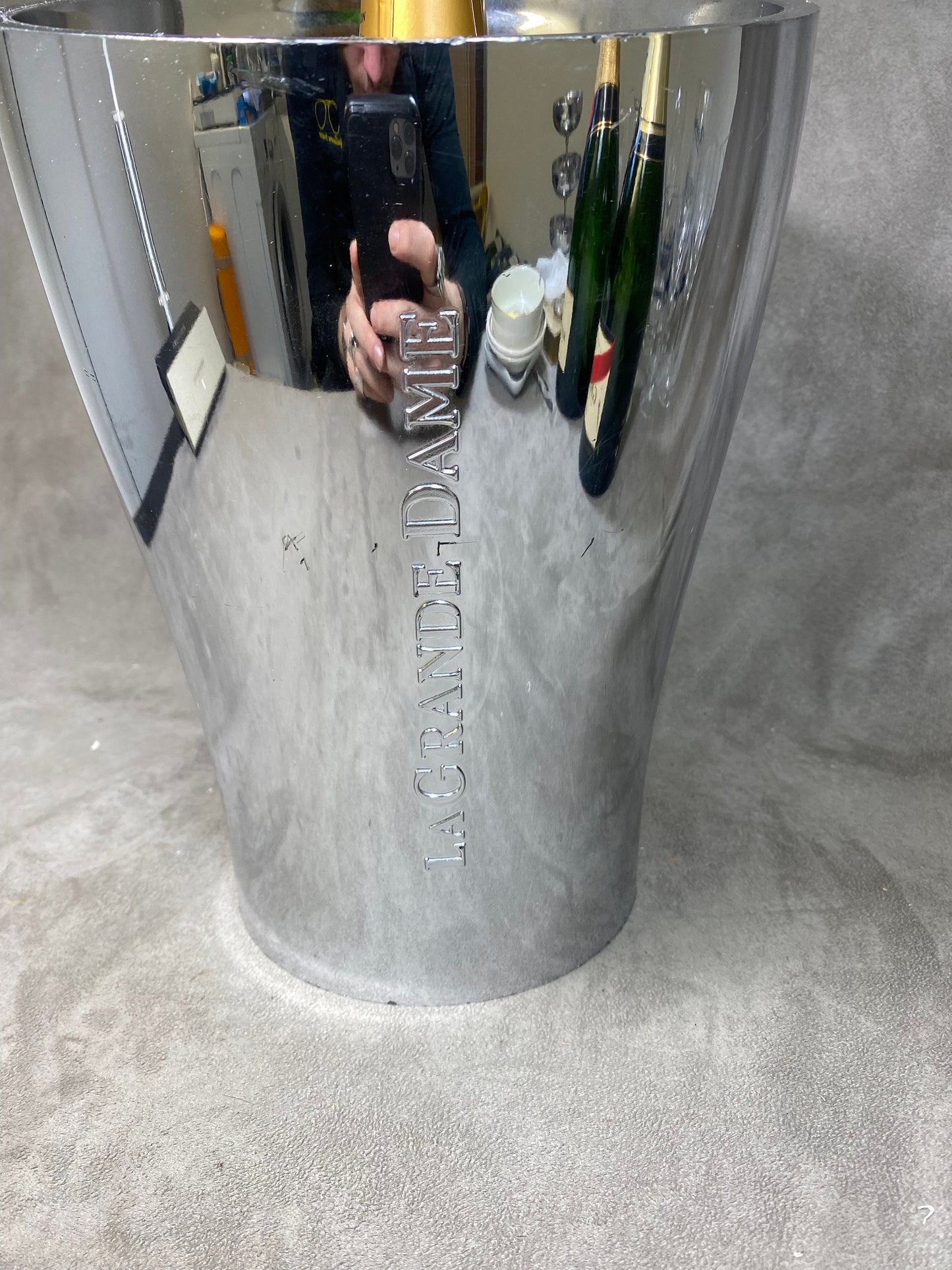 Veuve Clicquot bucket La Grande Dame acrylic mirror bucket Christophe Pillet for champagne bottle Champagne Made in France