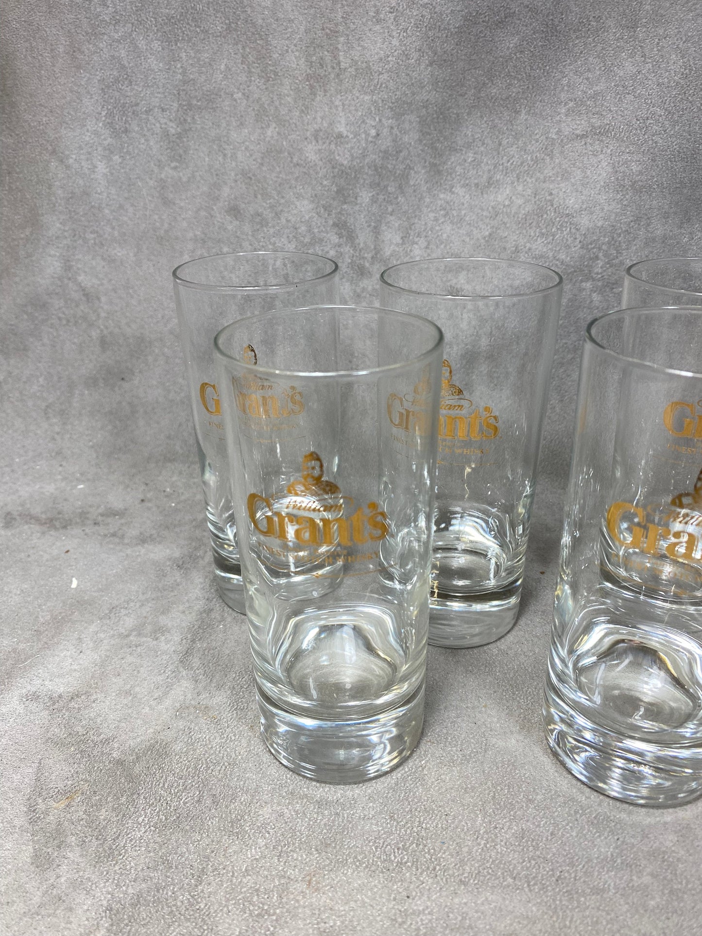 Set of 6 Vintage Grant's Whiskey Glasses