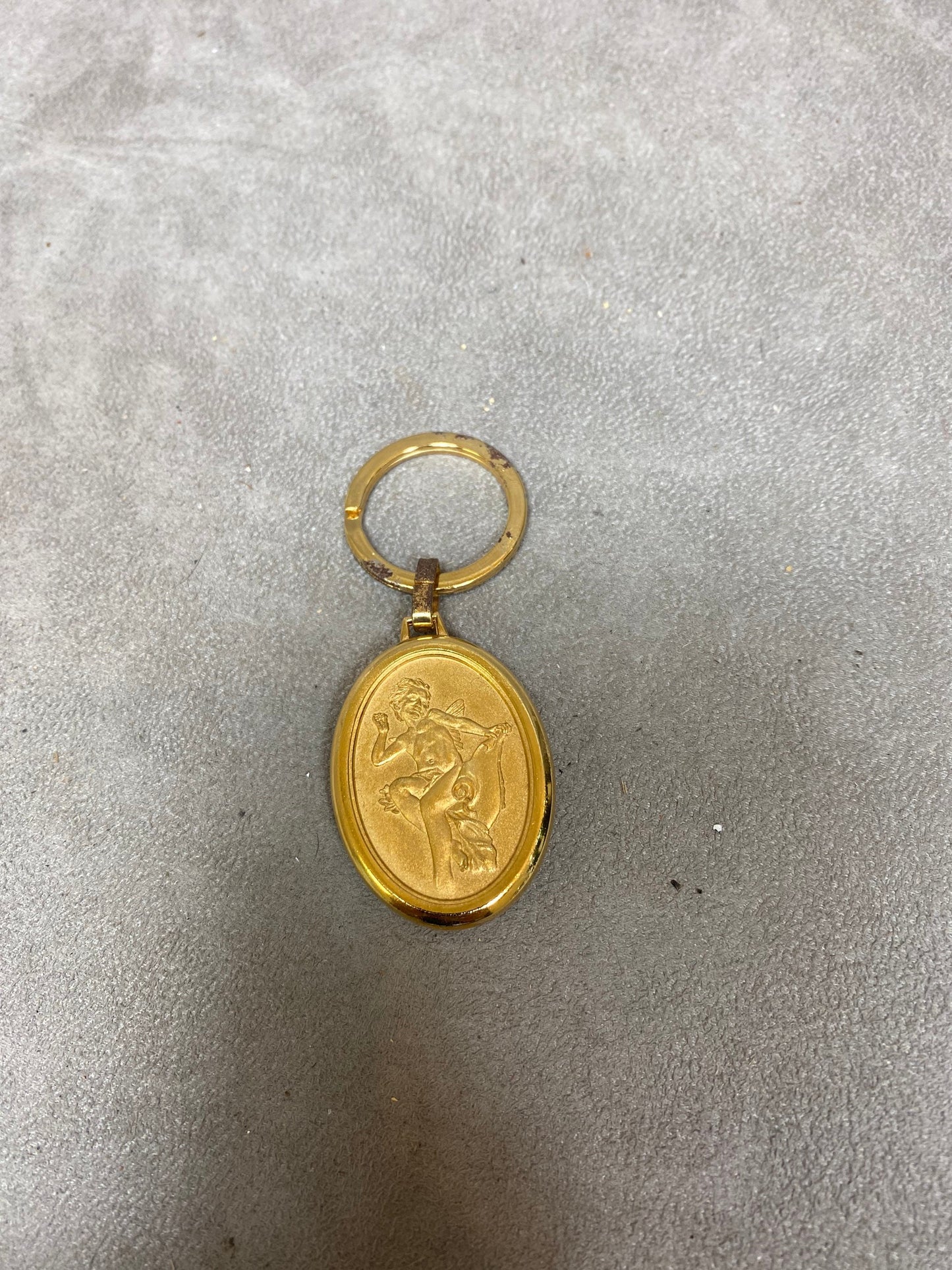 Vintage metal Deutz key ring Made in France 1980s