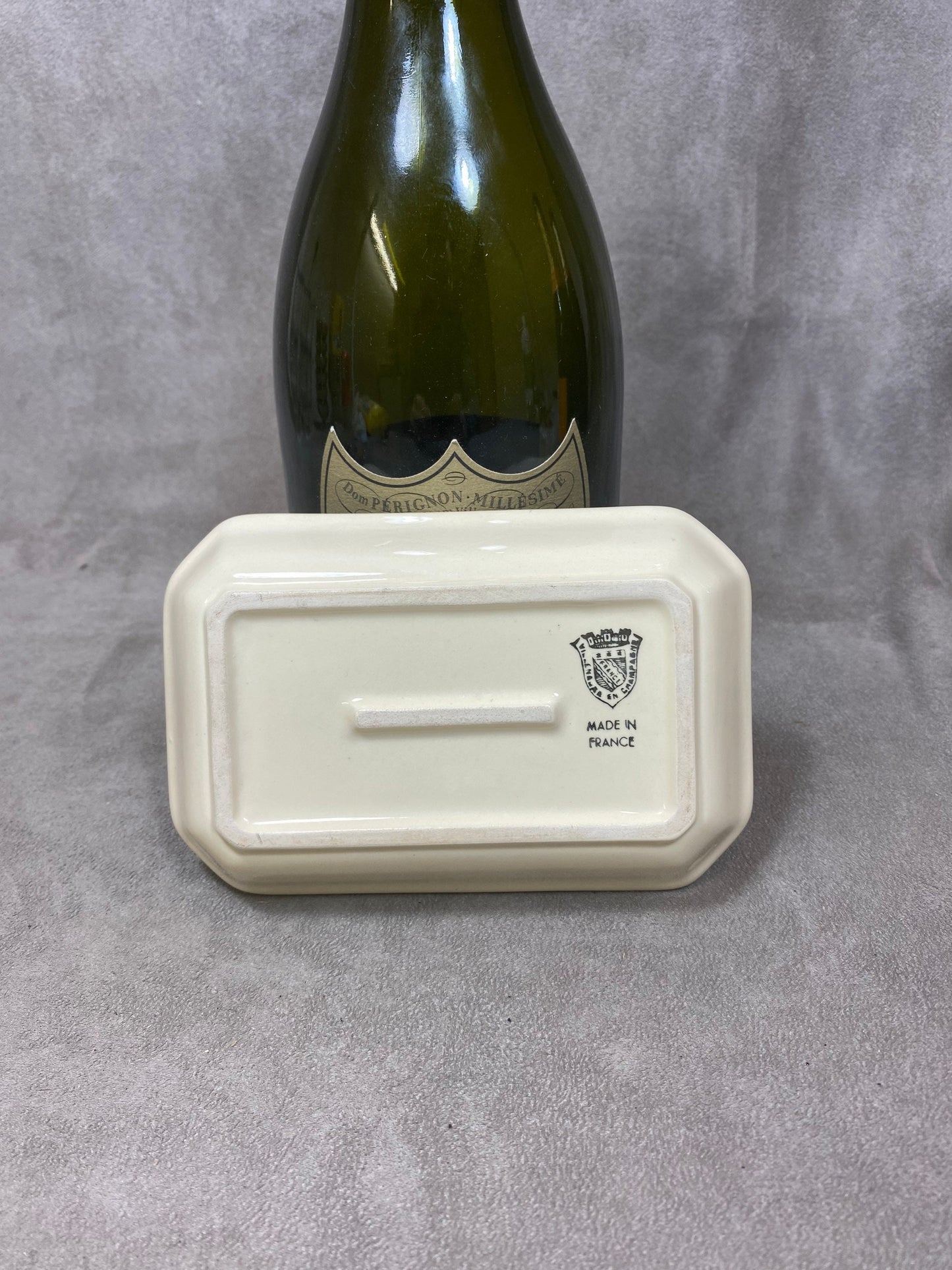 Krug Villenauxe Champagne Ceramic Ashtray Krug Vintage Made in France